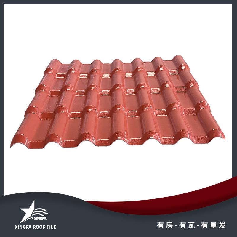 新磚紅合成樹脂瓦 農(nóng)貿(mào)市場樹脂瓦 顏色持久防火絕緣 樹脂瓦源頭廠家生產(chǎn)